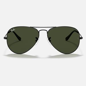 Ray-Ban Aviator Classic Black/Green Classic Sunglasses